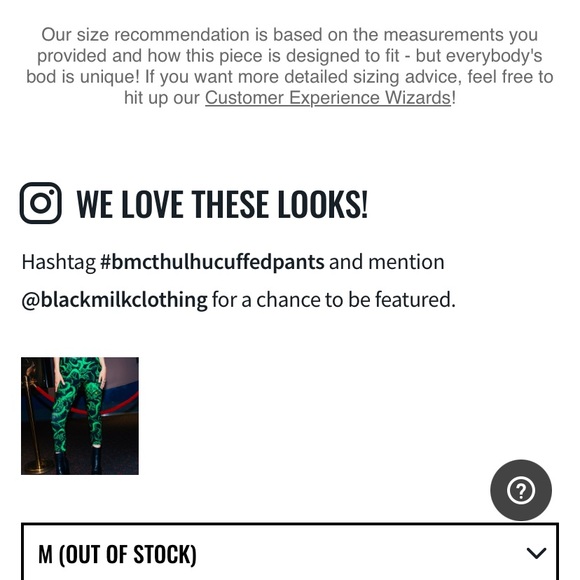 Blackmilk “CTHULHU CUFFED PANTS” Size Medium M NWT Tentacles H.P. Lovecraft - Picture 10 of 16